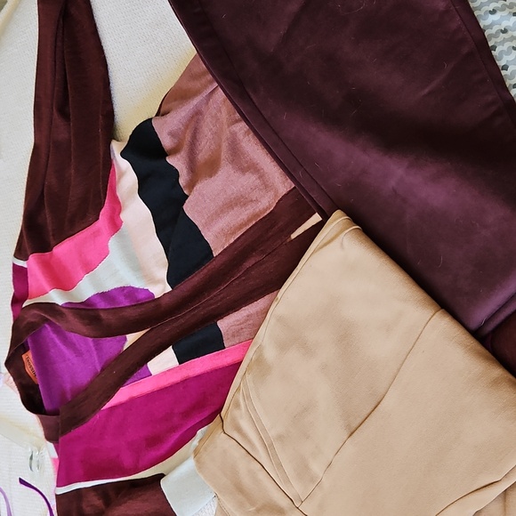 Missoni Cashmere & Silk Open Cardigan. Burgundy Pink Taupe - Picture 10 of 10